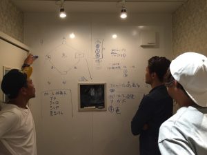 野球の図になっていますが話は真剣です。