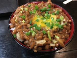 最強の納豆丼。
