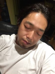 お疲れモードです(笑)