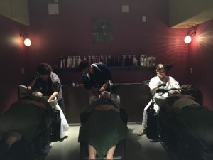 なんか浴衣姿でシャンプーする3人がカッコいい^ ^