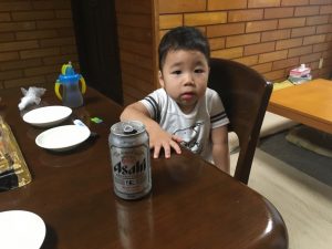 ビールと凛太郎。
