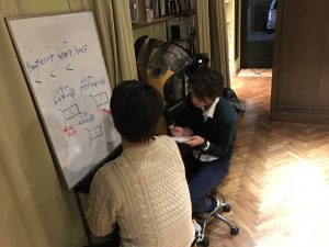 カット練習は各スタッフに担当スタイリストが付けられています