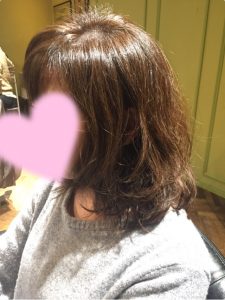カラーとパーマでゆるふわミディ♡