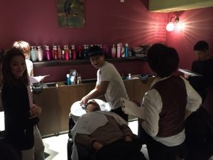 ワタルシャンプー中!