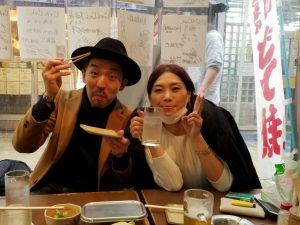 ついてすぐ! 通天閣の下で串カツ!!