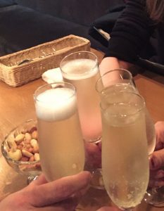 シャンパンで乾杯♪