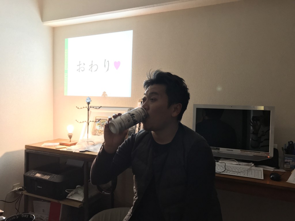お疲れの一杯です!