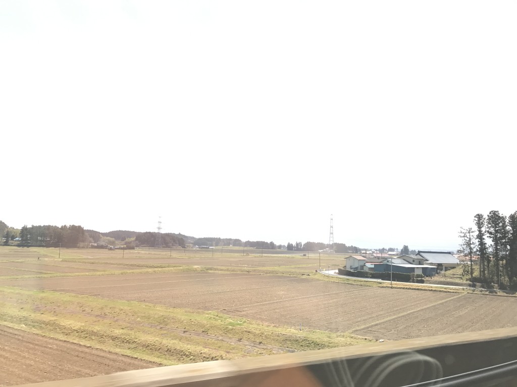 新幹線から見る景色